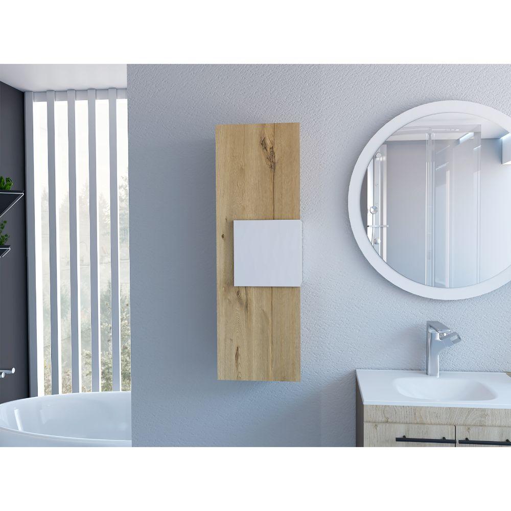 Gabinete De Baño Orvani Blanco Y Duna