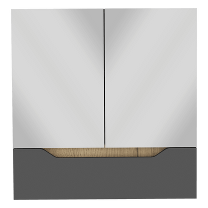 Gabinete De Baño Jerali Plomo Y Duna B