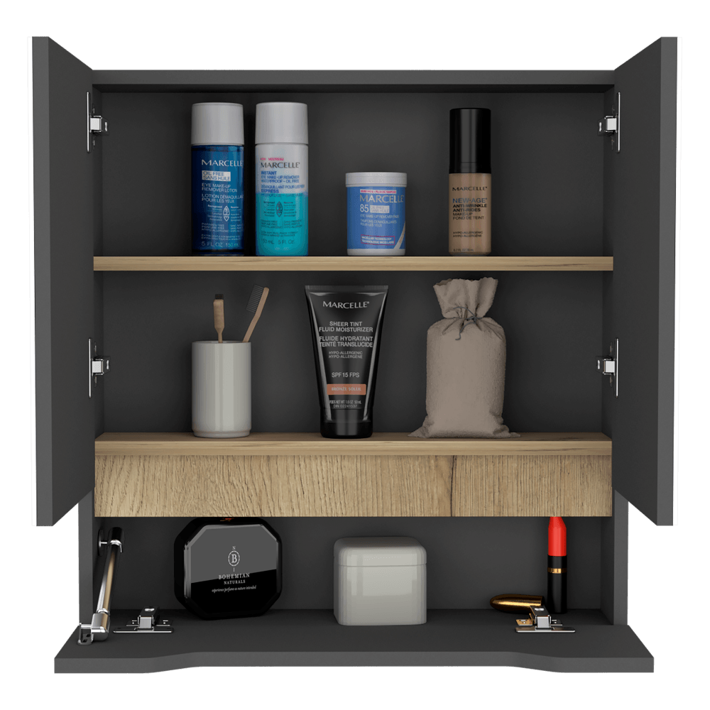 Gabinete De Baño Jerali Plomo Y Duna B