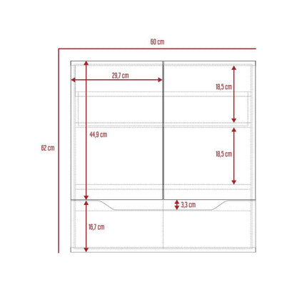 Mueble De Pared Para Baño Arinor  Plomo + Duna