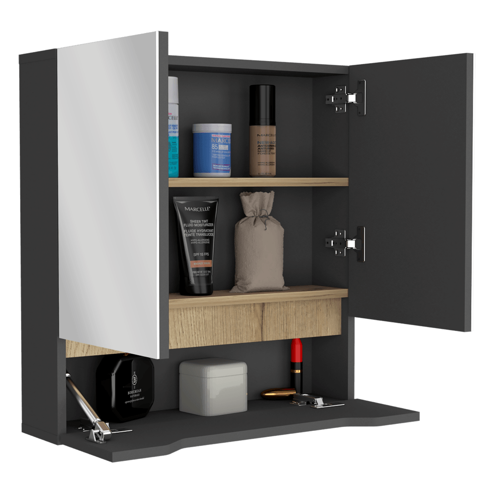Gabinete De Baño Jerali Plomo Y Duna B