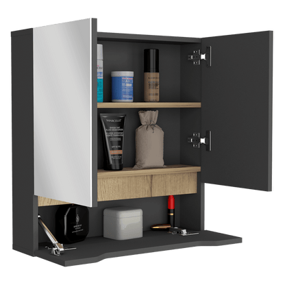 Gabinete De Baño Jerali Plomo Y Duna B