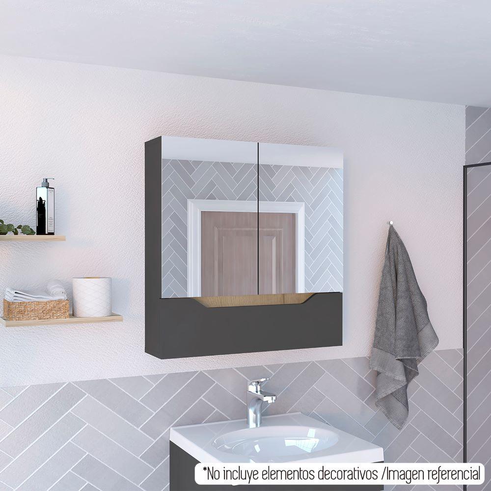 Gabinete De Baño Jerali Plomo Y Duna B