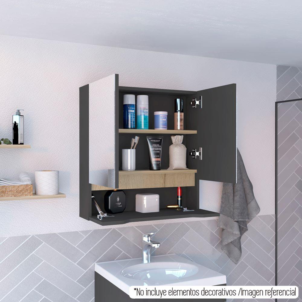 Gabinete De Baño Jerali Plomo Y Duna B