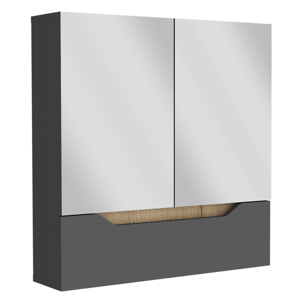 Gabinete De Baño Jerali Plomo Y Duna B