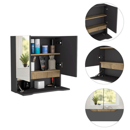 Gabinete De Baño Jerali Plomo Y Duna B