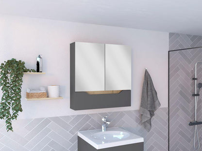 Gabinete De Baño Jerali Plomo Y Duna B