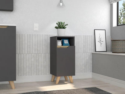 Gabinete De Baño Jerali Plomo Y Duna