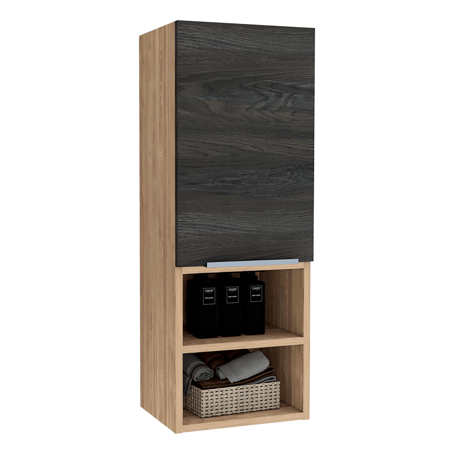 Gabinete De Baño Isurya Miel Y Grafito