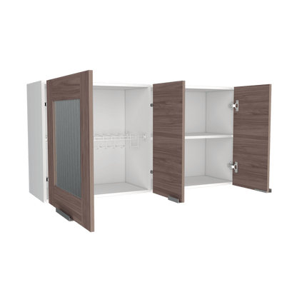 Gabinete Superior Nimora Blanco Y Coñac 120 Cm