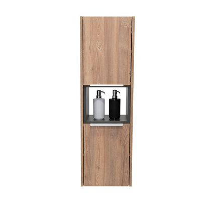 Gabinete De Baño Otoko Miel Y Plata Oscuro