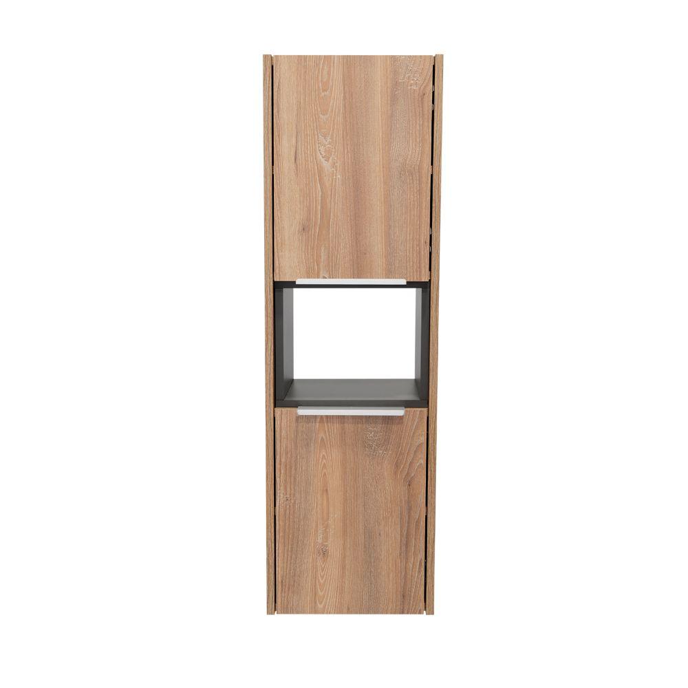 Gabinete De Baño Otoko Miel Y Plata Oscuro