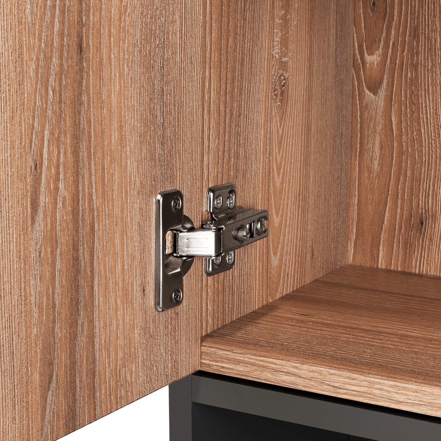 Mueble Auxiliar De Baño Norvia  Miel Y Plomo