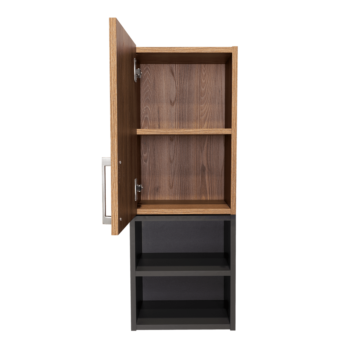 Mueble Auxiliar De Baño Norvia  Miel Y Plomo