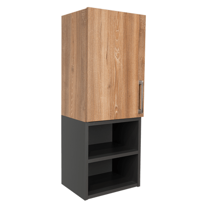 Mueble Auxiliar De Baño Norvia  Miel Y Plomo