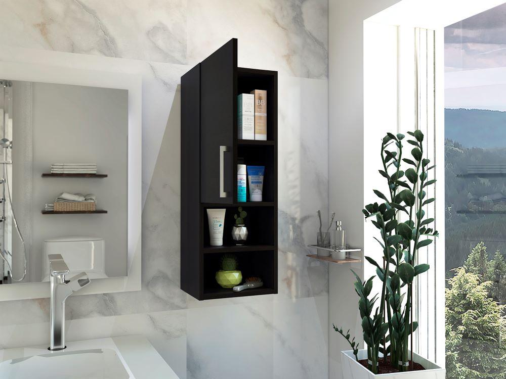 Mueble Auxiliar De Baño Varona  Wengue