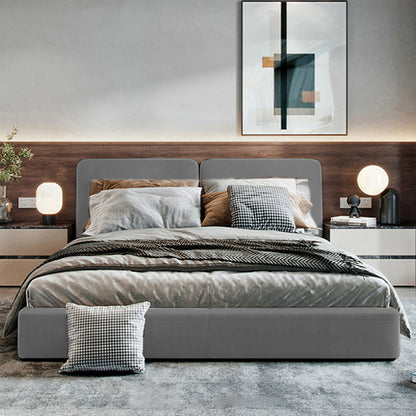 Cama King Gabor  Gris Plata