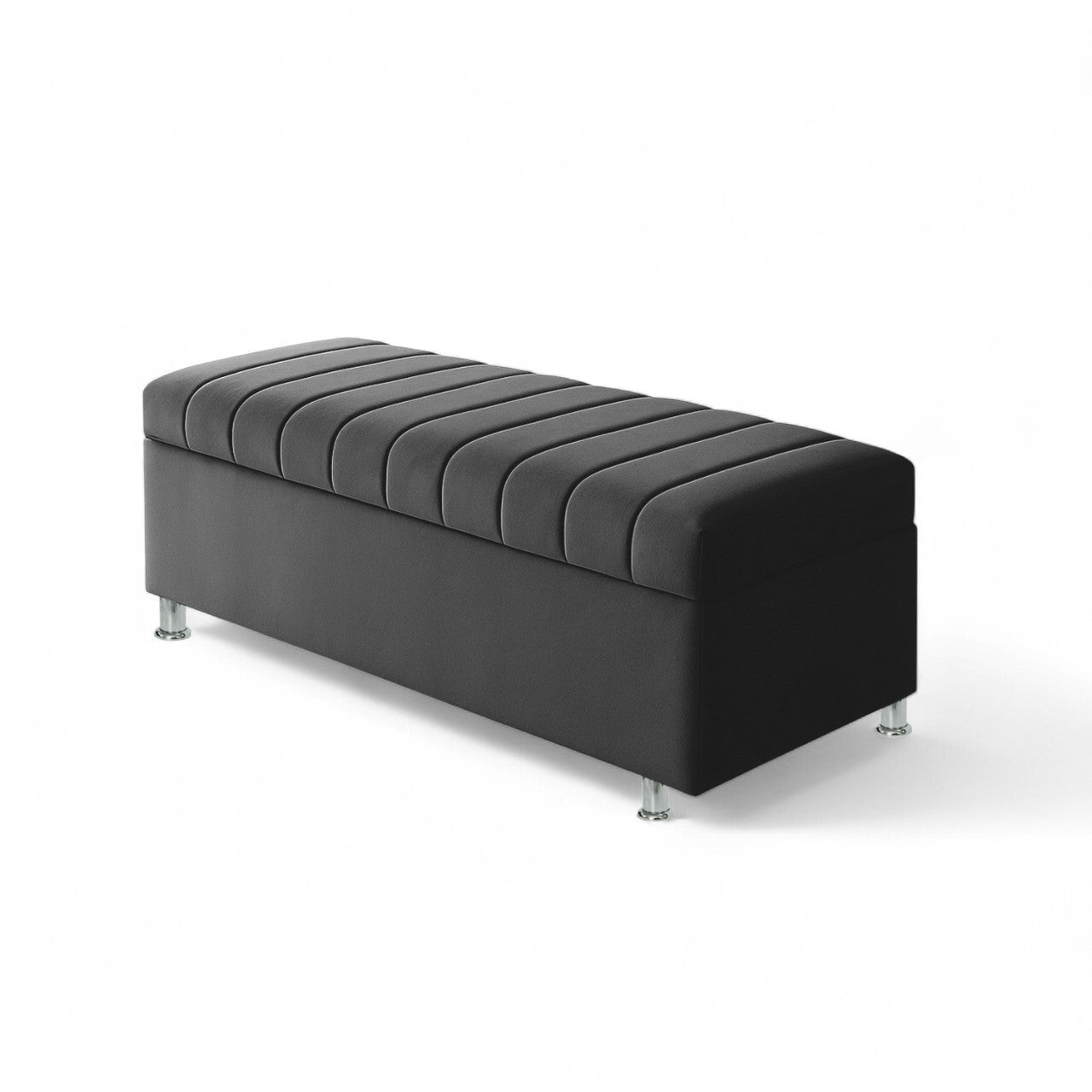 Puff Baul Japan Queen Gris Plata