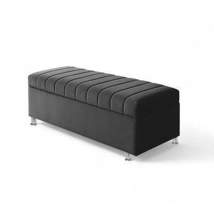 Puff Baul Japan Queen Gris Plata