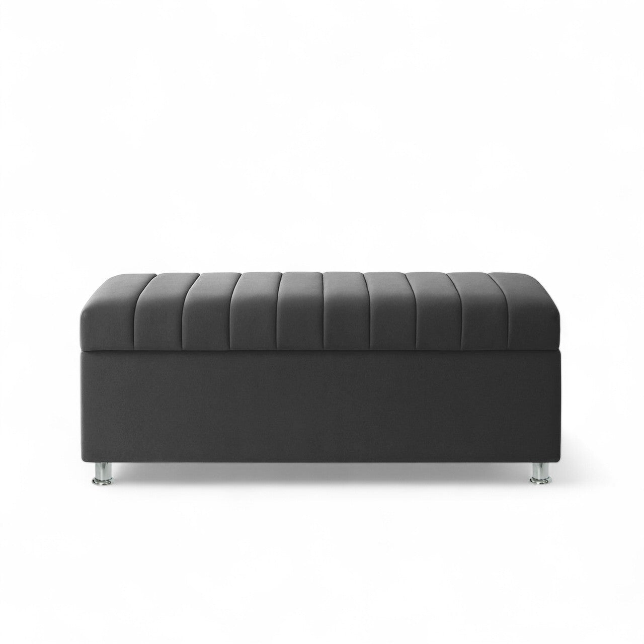 Puff Baul Japan Queen Gris Plata