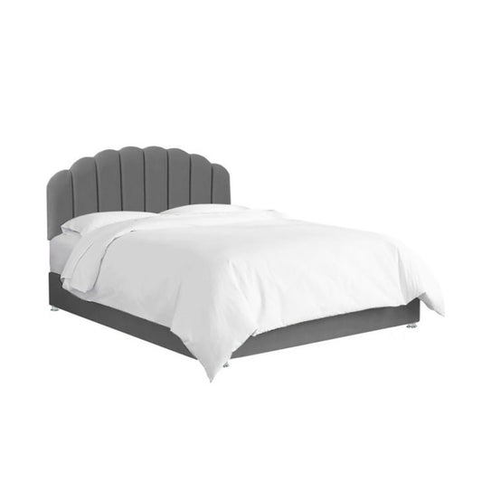 Base Cama con Espaldar Semidoble Infantil Coral  gris plomo