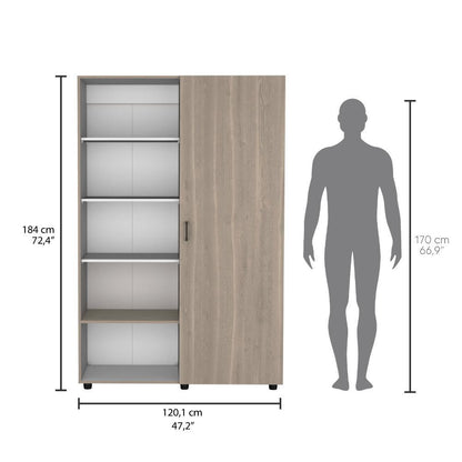 Closet Eco 120 (2C) Burdelo/Blanco+Bla