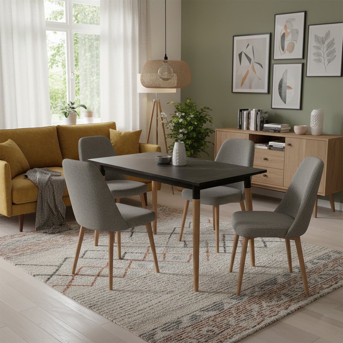 Mesa de Comedor Haby negro