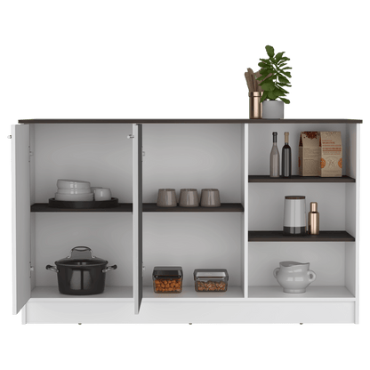 Barra De Cocina Reginne Blanco Y Coñac