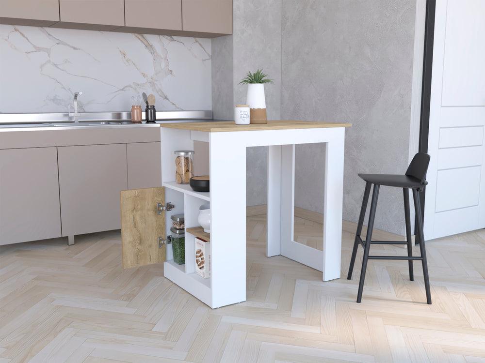 Barra De Cocina Serima Blanco D Macadamia
