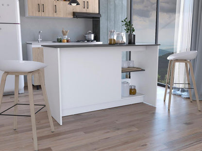 Barra De Cocina Halira Blanco Y Gris