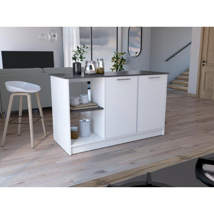 Isla De Cocina Halira  Blanco Onix