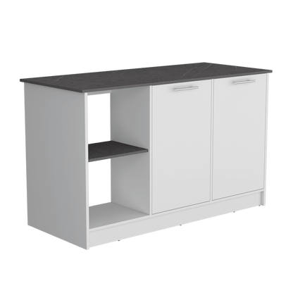 Isla De Cocina Halira  Blanco Onix