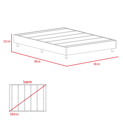 Base Cama Haden 140 Wengue
