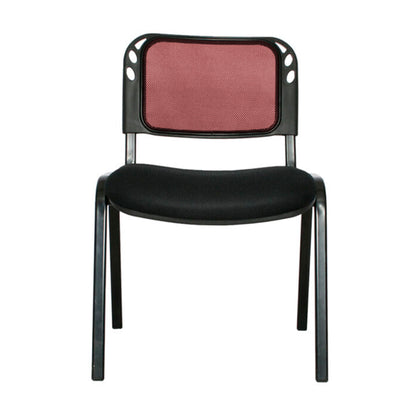 Silla Interlocutora Isosceles Malla Prana  rojo