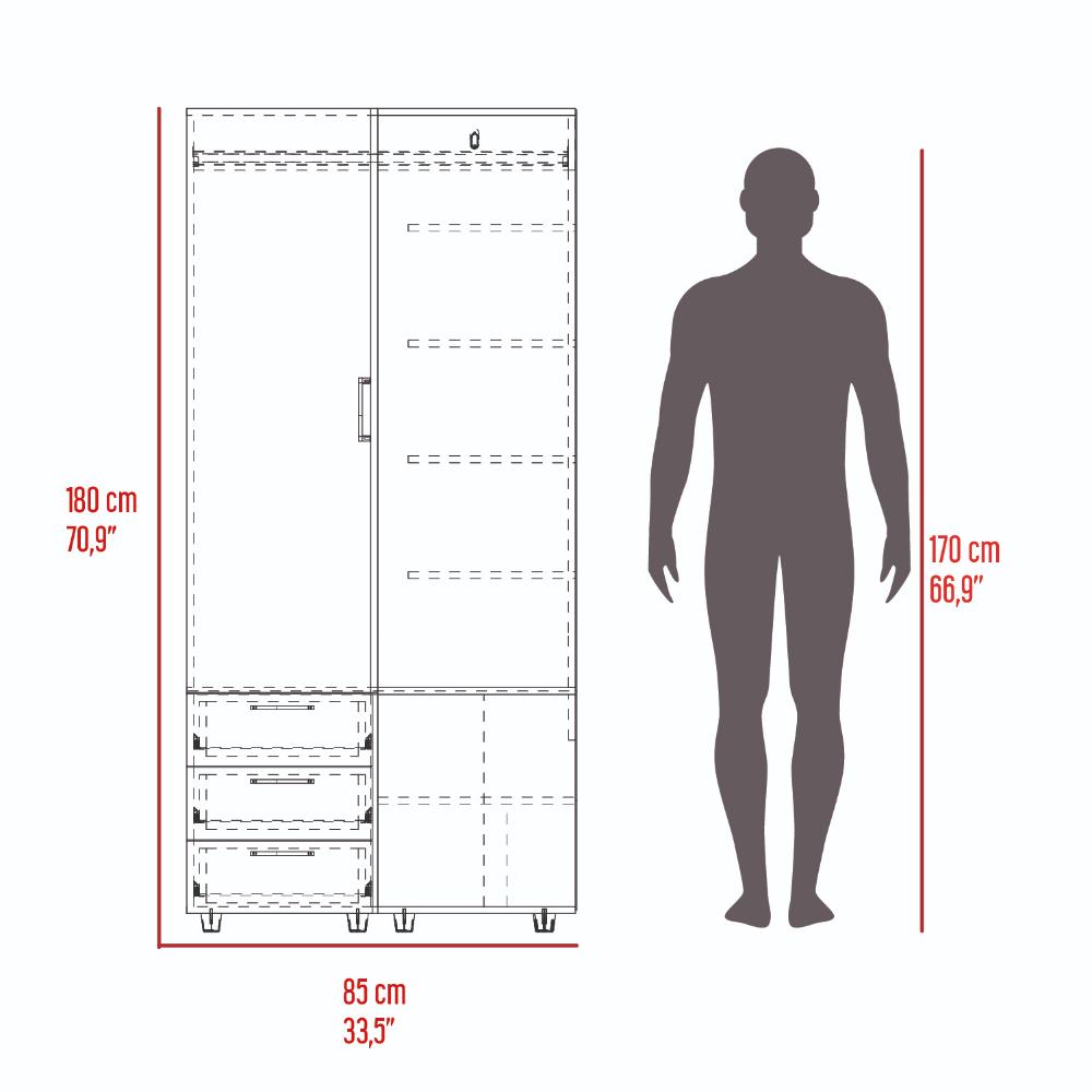 Closet Esquinero Teuleus  Wengue