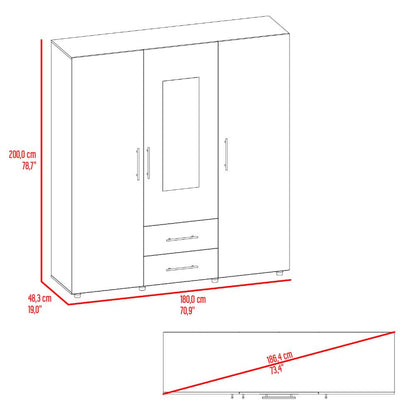 Closet Greson 2 X 1,80 (3C) Nogal Europ