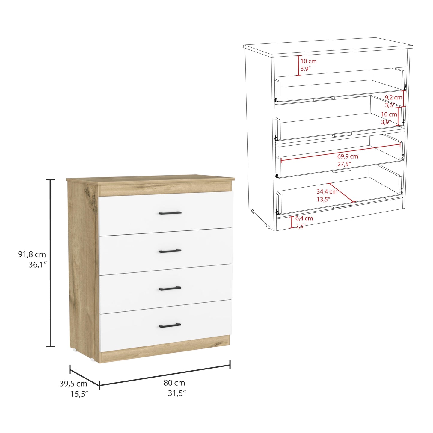 Organizador Alverna Blanco Y Duna