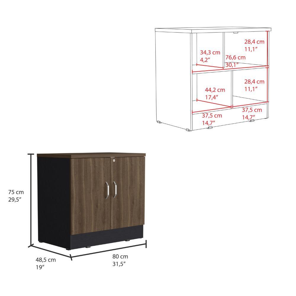 Cajonera Home Office 2 Pues  Milan Wengue