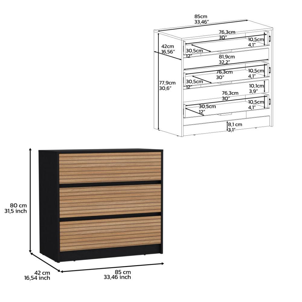 Cajonera 3 Cajones Tavina  Wengue Lenno