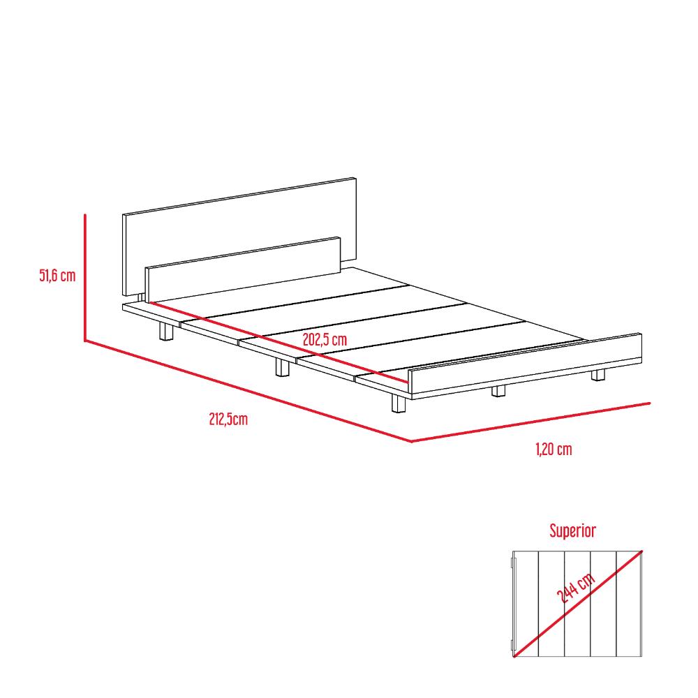 Cama Semi Doble Okria Miel
