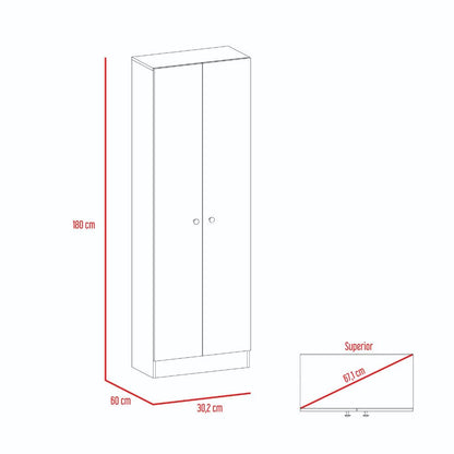 Closet 2 Pesil Home Multiusos  Duna Y Blanco