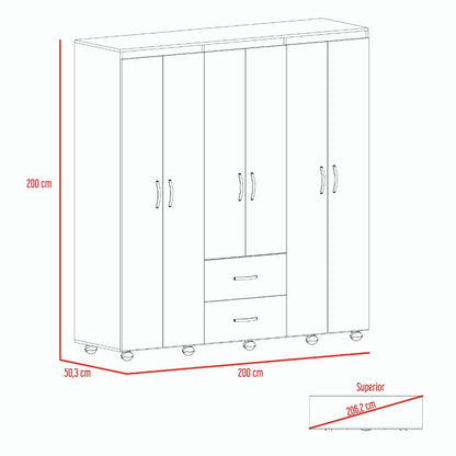 Closet Quenari 200 X 200 X 50  Wengue