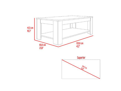 Mesa De Centro Iverix Wengue Fresno