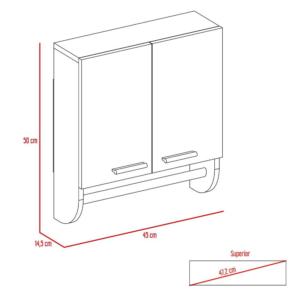 Gabinete Organizador Alex (1C) Blanco