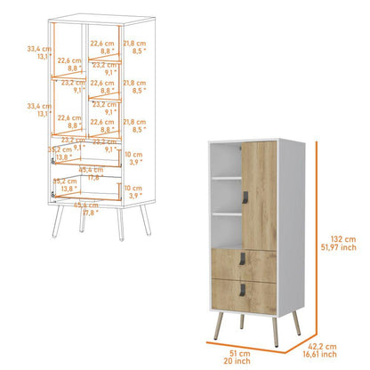 Organizador Huna Macadamia Y Blanco