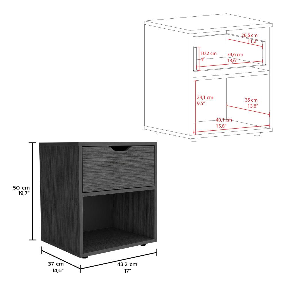 Mesa De Noche Izaren Gris