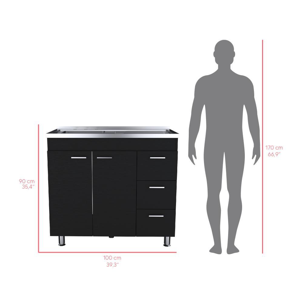 Gabinete Inferior Silert Wengue 100 Cm