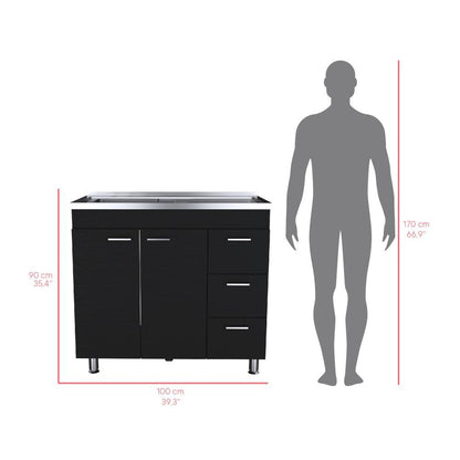 Gabinete Inferior Silert Wengue 100 Cm