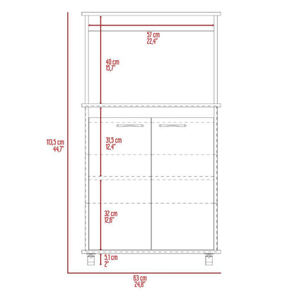 Módulo Microondas Bajo Elkael Blanco  Y Rovere