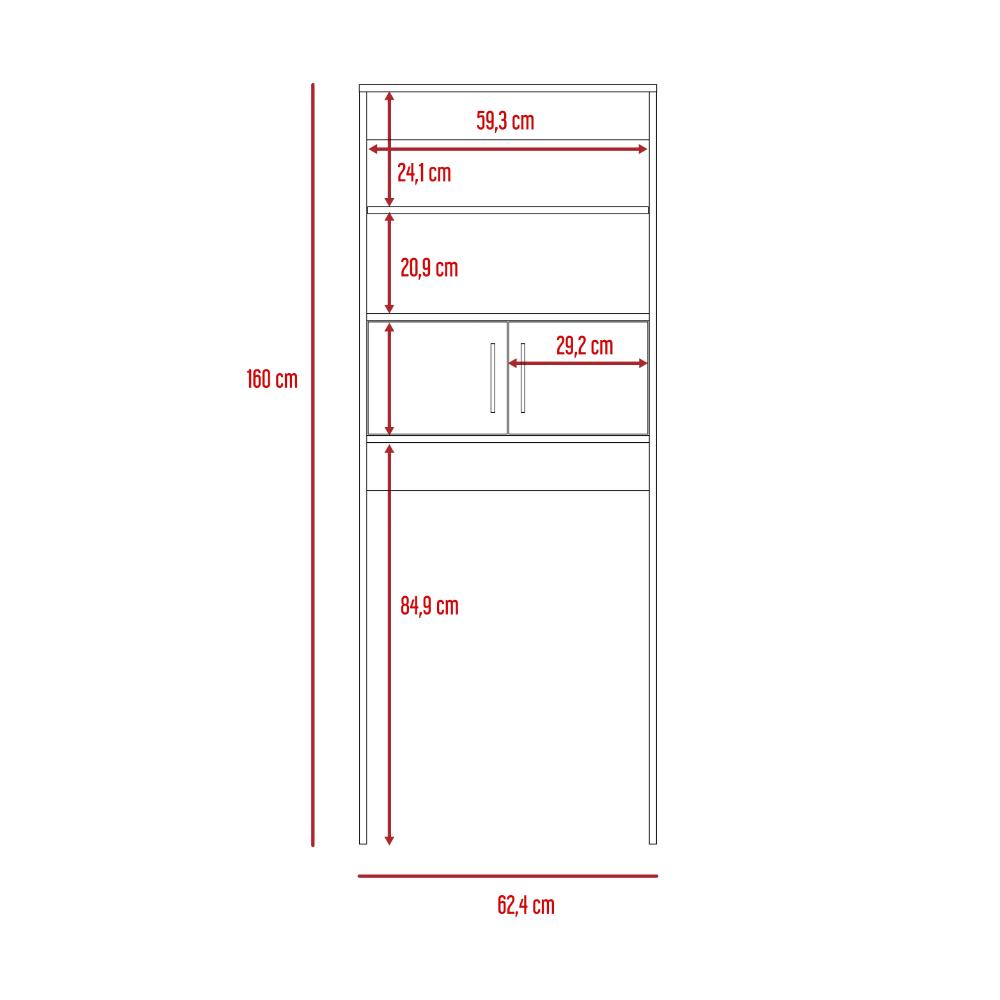 Mueble Optimizador Wc Kaleza  Blanco Duna